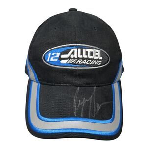 12 Alltel Racing Penske Newman Baseball Cap Black OS Adjustable Team Caliber